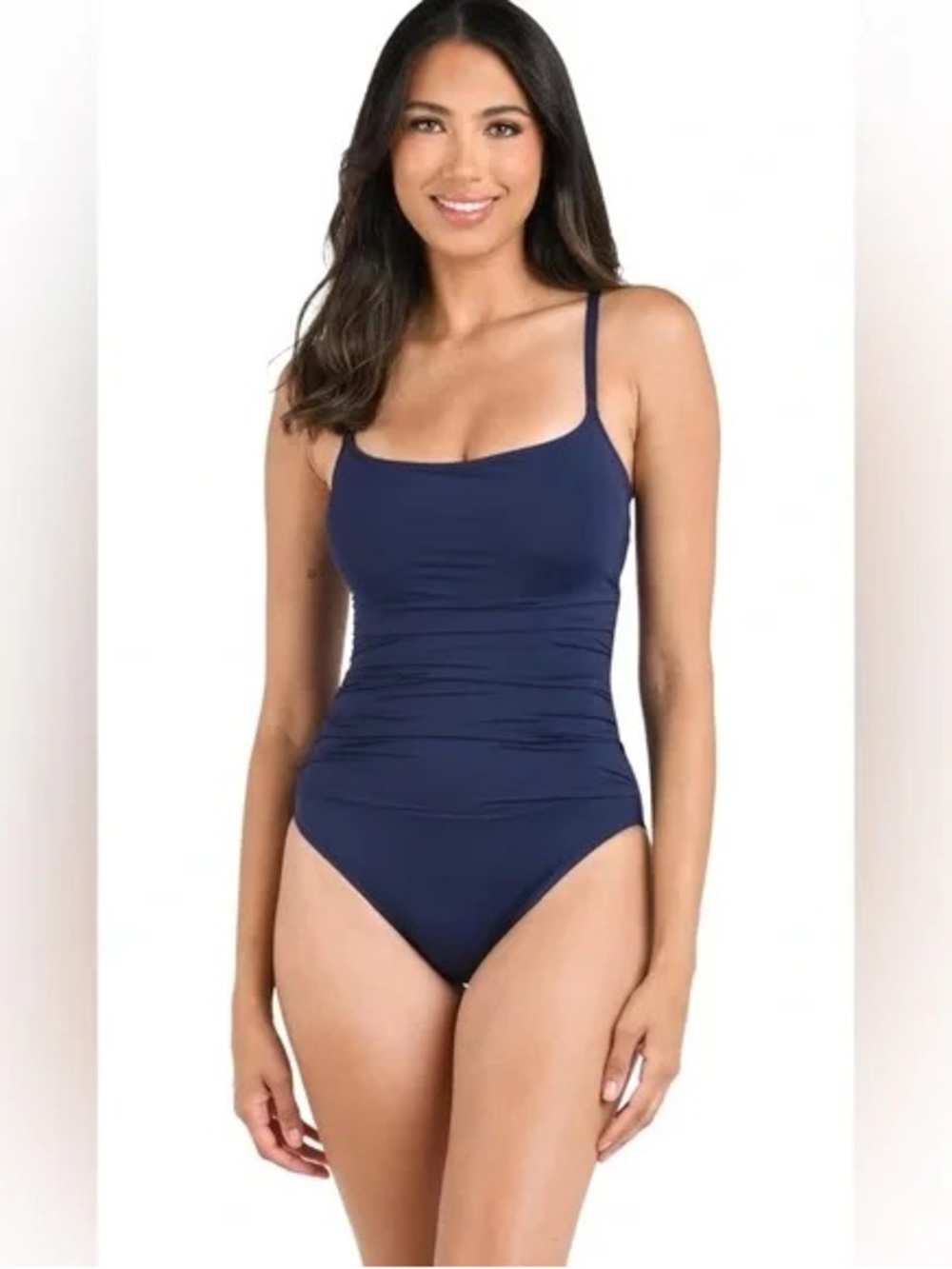 La Blanca Island Goddess Lingerie One Piece Women’s Swimsuit Indigo Size 6